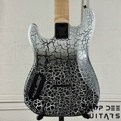 Schecter USA Custom Shop John Browne Signature Zenith 7 Baritone 7-String Electric Guitar w/ Case - Fracture White image 13
