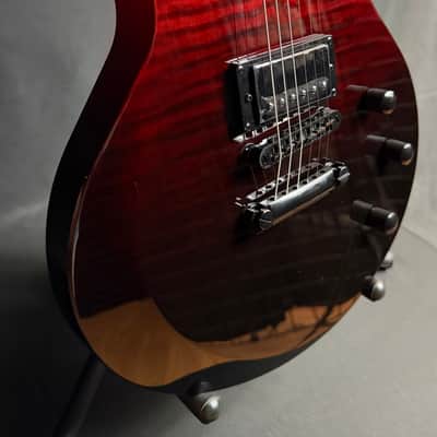Schecter Solo-II Standard Electric Guitar Flamed Blood Burst Finish image 6