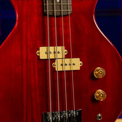 Washburn SB4R Wing Series Scavenger Electric Bass w/Gigbag, Trans Red image 19