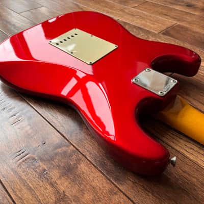 1984 Fender ST-62 Stratocaster ‘E’ Serial 1962 Reissue Candy Apple Red MIJ Fujigen Factory image 13