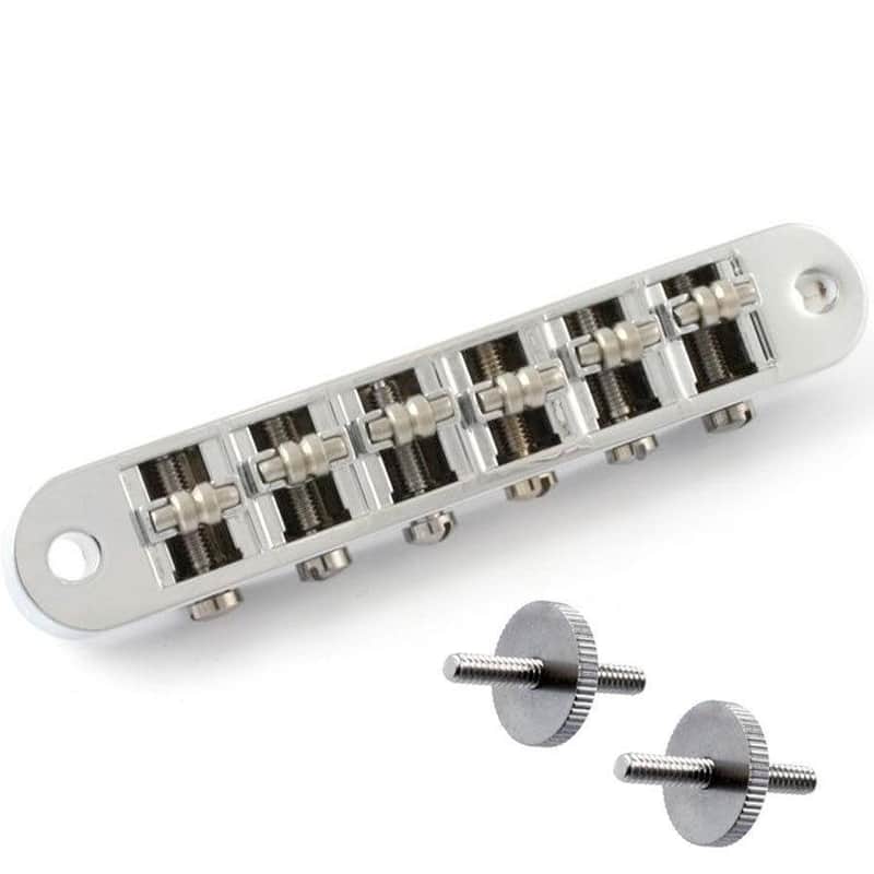 NEW Roller Tunematic BRIDGE for Gibson Les Paul SG TuneOMatic - CHROME image 1