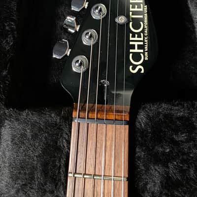 2016 Schecter USA Custom Shop California Classic Transparent Amber HH Flame Maple Top Electric Guitar w/OHSC image 3