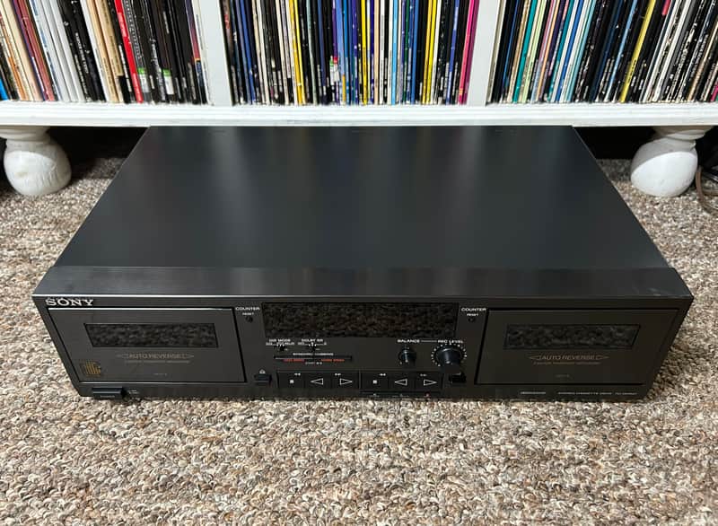 Sony TC-WR521 Dual Stereo Cassette Deck Player Recorder Japan PARTS/REPAIR READ image 1