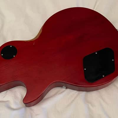 2012 Gibson Les Paul Studio Bigsby Vibrato - Heritage Cherry Satin - Free Pro Setup image 12