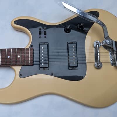 Encore JHS 1EW 1970s - Buttercream - Teisco Made - 70's Japan - RARE - READ - Gibson Scale Length - image 2
