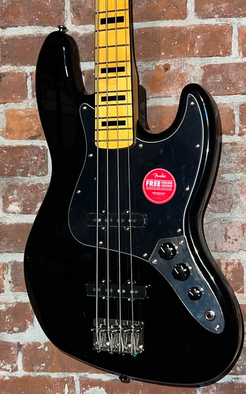 Squier Classic Vibe '70s Jazz Bass  Black , Super Kool Fender J-Bass In Stock Ships Ultra Fast ! image 1