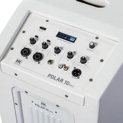 HK AUDIO POLAR 10-MK2-W White 2000w Peak Active Bluetooth Line Array PA System image 5