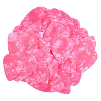 Celluloid Pink Pearl Guitar Or Bass Pick - 0.96 mm Heavy Gauge - 351 Shape - 24 Pack New