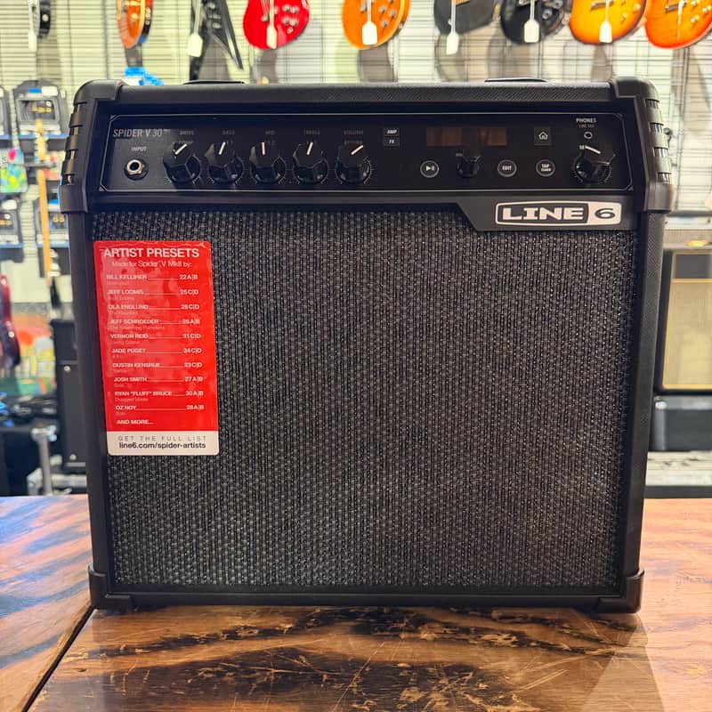 Line 6 Spider V 30 MkII 30-Watt 1x8" Digital Modeling Guitar Combo 2019 - 2021 - Black image 1