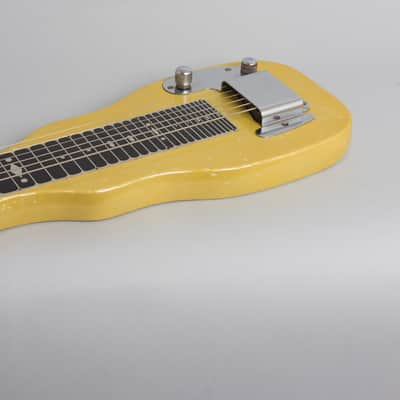 Fender  Champion Lap Steel Electric Guitar (1955), ser. #8664, black gig bag case. image 7