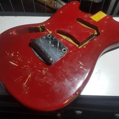 1966 FENDER MUSTANG LEFT HAND BODY USA - smells like KURT image 2
