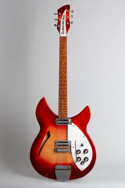 Rickenbacker Model 335 Semi-Hollow Body Electric Guitar (1966), ser. #FI-3126, original silver tolex hard shell case. image 1