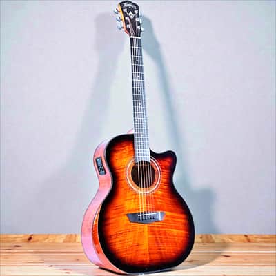 Washburn G12FCE Comfort Series Grand Auditorium Acoustic-Electric Guitar Sunburst image 4