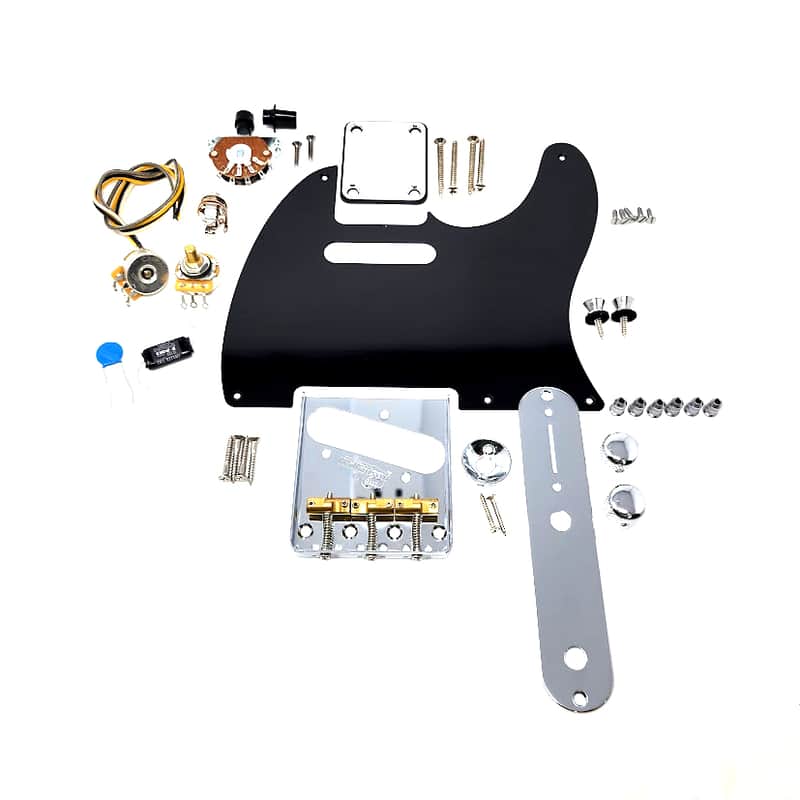 Carparelli Hardware Set for Tele (SET D) - Chrome, Black or Gold image 1