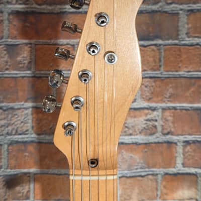 T-Style Partscaster w/ HSC -Fender Highway One USA Blonde Body, Warmoth Neck, Lollar Bridge Pickup, Cloth Wire Neck Pickup, Grover Deluxe Tuners, Fender Bridge image 2