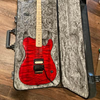Warmoth Super tele Transparent red image 1