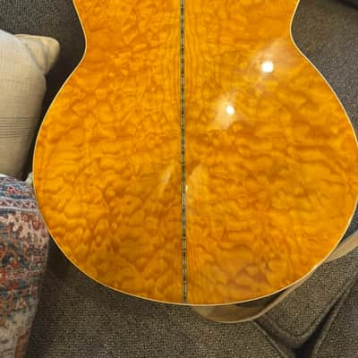 Michael Kelly Dragonfly Fretless Acoustic Bass 4 String with Fishman Electronics Blond Quilted image 18