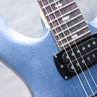 PRS SE CE 24 Standard Stoptail Satin Ice Blue Metallic Electric Guitar w/Bag image 5