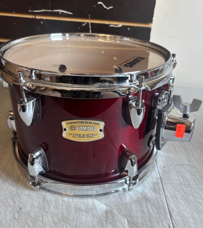 Used Yamaha Stage Custom Cranberry Red 10x7 Tom - Excellent Condition image 1