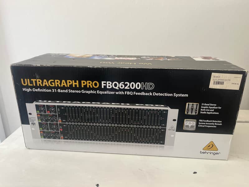 Behringer Ultragraph Pro FBQ6200HD High-Definition 31-Band Stereo Graphic EQ 2015 - Present - Standard image 1