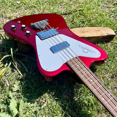 Gibson Non Reverse Thunderbird Bass Guitar 2022 - Sparkling Burgundy image 12