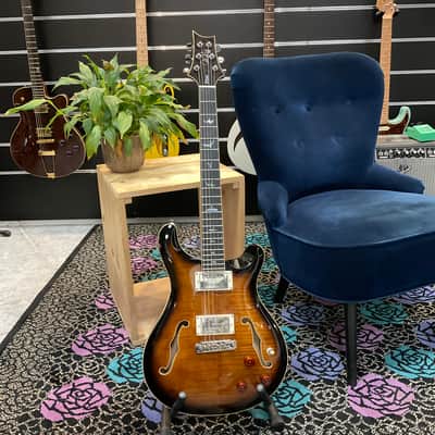 PRS SE Hollowbody II Piezo 2025 - Present - Orange Tiger Smokeburst image 1
