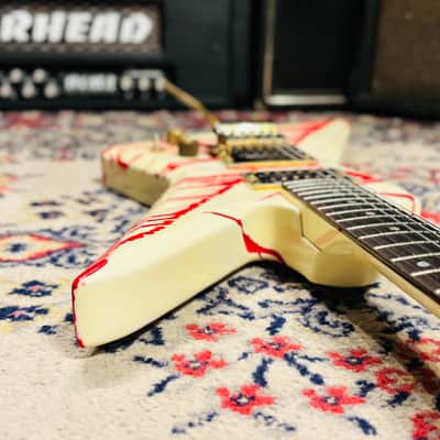 1984 Aria Pro II ZZ Limited Edition Blood Series “Bloody White” - Made In Japan image 15