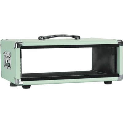Gator GR-RETRORACK-3SG Rack en bois 3U vintage amp surf green image 6