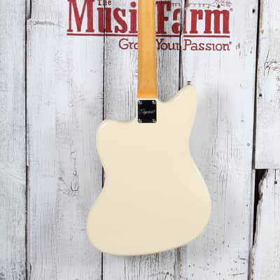 Fender Squier J Mascis Signature Jazzmaster Electric Guitar Vintage White Finish image 6