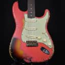 Fender Custom Shop Limited Edition 60/63 Stratocaster Super Heavy Relic Faded Aged Fiesta Red over 3-Tone Sunburst 2024 (CZ579211)