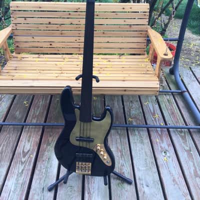Homemade J bass 2020 - Black lacquer gloss image 2