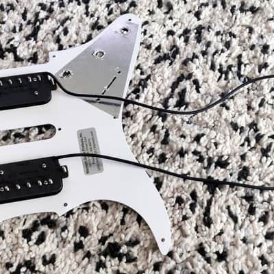 Warmoth HSH Pickguard with 916 Pickups USA PAF Clones - Double Light Butyrate Cream image 8
