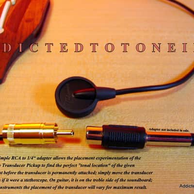 Takamine Soundboard Transducer Pickup - Guitar, Hand Saw, Oud, Ukulele, Kalimba! image 7