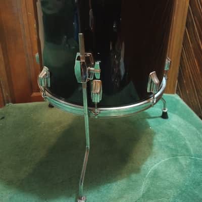 Rogers 16x16 Floor Tom 1980's - Black Wrap image 3