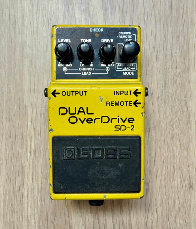 Boss SD-2 Dual OverDrive (Silver Label) 1993 - 1998 - Yellow image 1