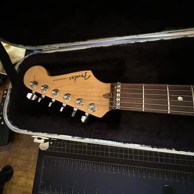 Fender American Deluxe Fat Stratocaster HSS with Rosewood Fretboard 1999 - 2001 - Crimson Transparent image 6