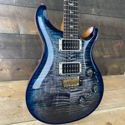 PRS Custom 24 Piezo Natural Back Custom Color - Charcoal Sapphire Wrap Burst 343363 image 2