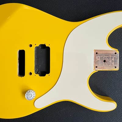 ESP Custom Shop 1987 - Yellow with White Hardware image 9
