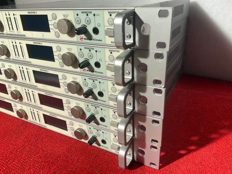 Wisycom MRK450 lotto 10 channel  receiver professional image 1