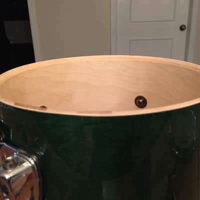 Mapex M Series 8 x 8 Inch Tom - Maple/Birch Shell in Green Lacquer - with Iso Mount image 8