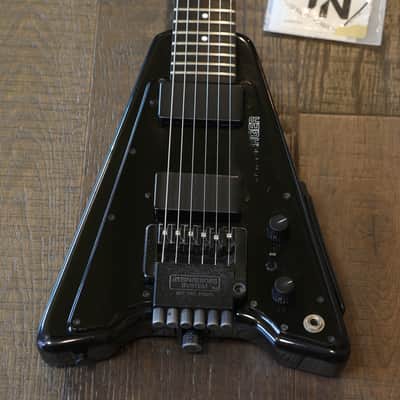 1980s Steinberger USA GP2S Headless Electric Guitar Black + OGB image 2