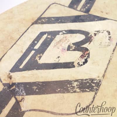 Gretsch 24"Calf Skin Bass Drum Head Vintage 40s USA Calfskin Resonant "B"Shield image 2