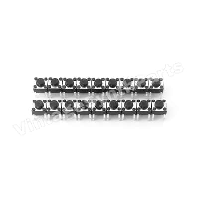 Korg Poly-800 full set of 18 Pushbutton Panel tact switch Read Descr. Poly800