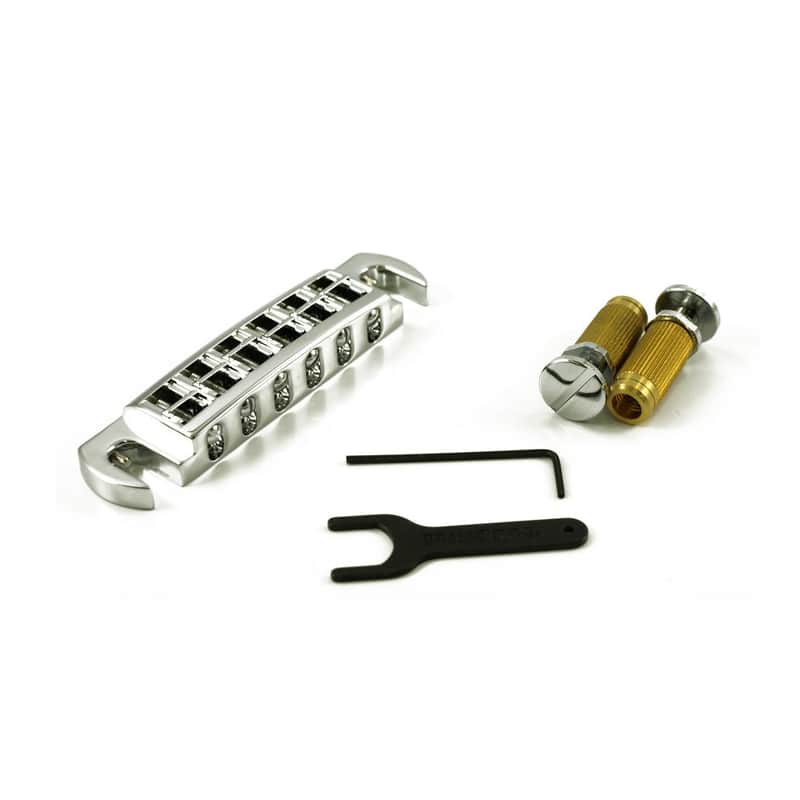 Tailpiece Wraparound W/SPRS2 (For PRS)-Chrome image 1