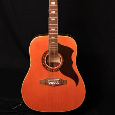 EKO Ranger 12-String Vintage Acoustic Guitar Made in Italy with Chip Case image 8