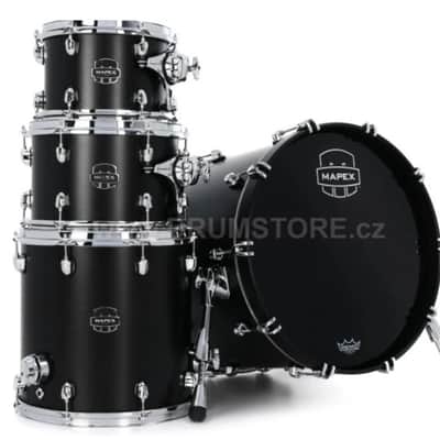 Mapex Saturn Maple Evolution Jazz Kit 18", 10", 12", 14"- Piano Black image 1