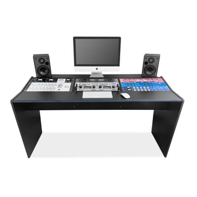 Raystag -18 music production desk Black textured image 2