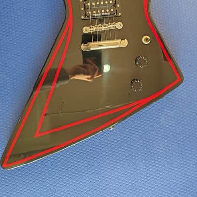 2012 ESP Edwards Explorer Custom Paint One Off - James Hetfield Lawsuit Era Banana Headstock JAPAN MIJ image 11
