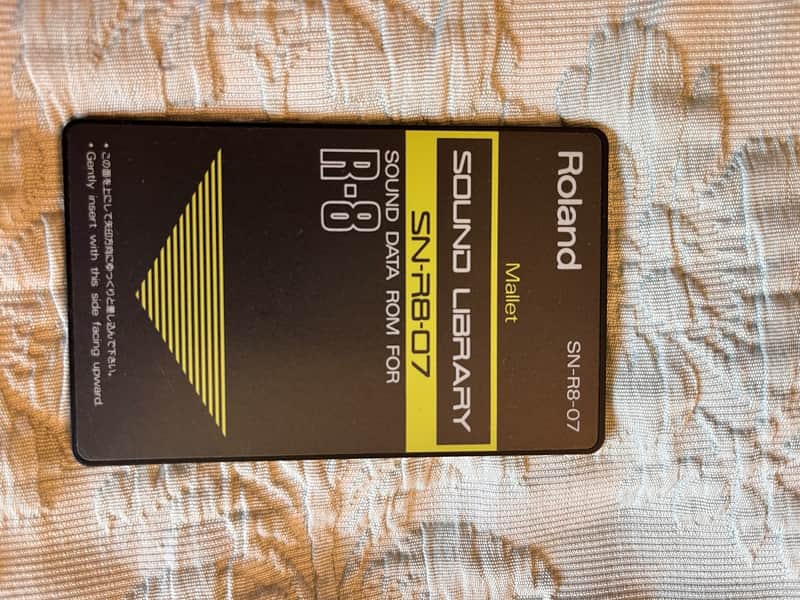 Roland SN-R8-07 Mallet Sound Library Card for R-8 Drum Machine image 1