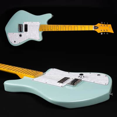 Lindo Rosetta Seafoam Green Electric Guitar and Padded Gig Bag image 3
